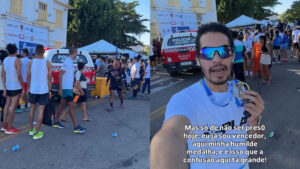 Participante ironiza confusão em corrida: “Só de não ser preso, já sou vencedor”